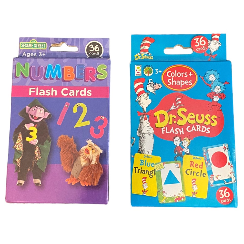 NIB Numbers and Colors & Shapes Flashcards